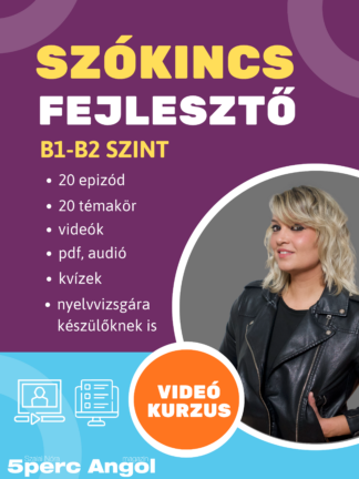 TEMATIKUS ANGOL SZÓKINCSFEJLESZTŐ videókurzus