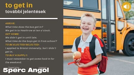PHRASAL VERBS: GET ON vs GET IN - Tanuljunk még két vonzatos igét! 1