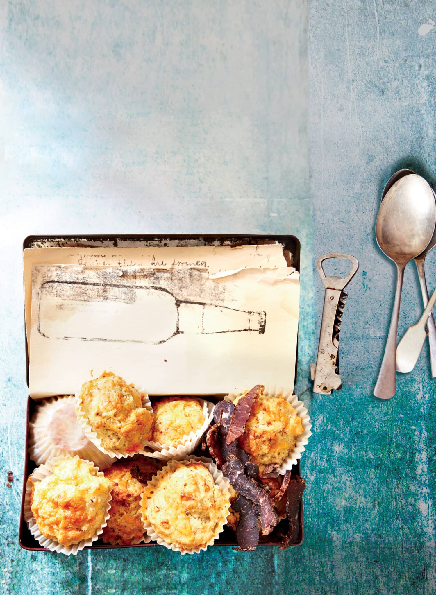 Beer and biltong muffins 1