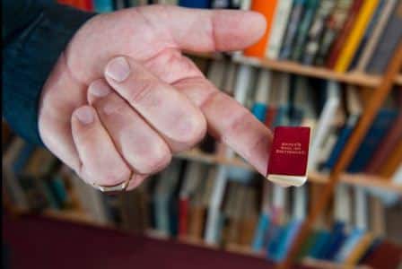 That’s a pocket dictionary! - World's smallest dictionary needs magnifying glasses to read 1