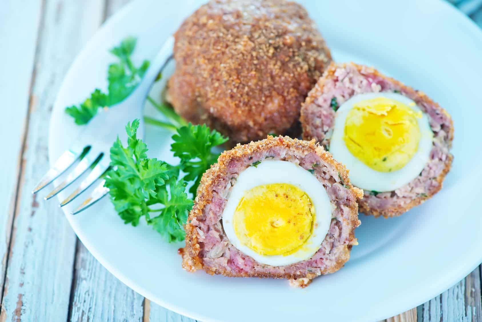 Pork and mustard Scotch eggs - skót tojás mustárral 1 skót tojás