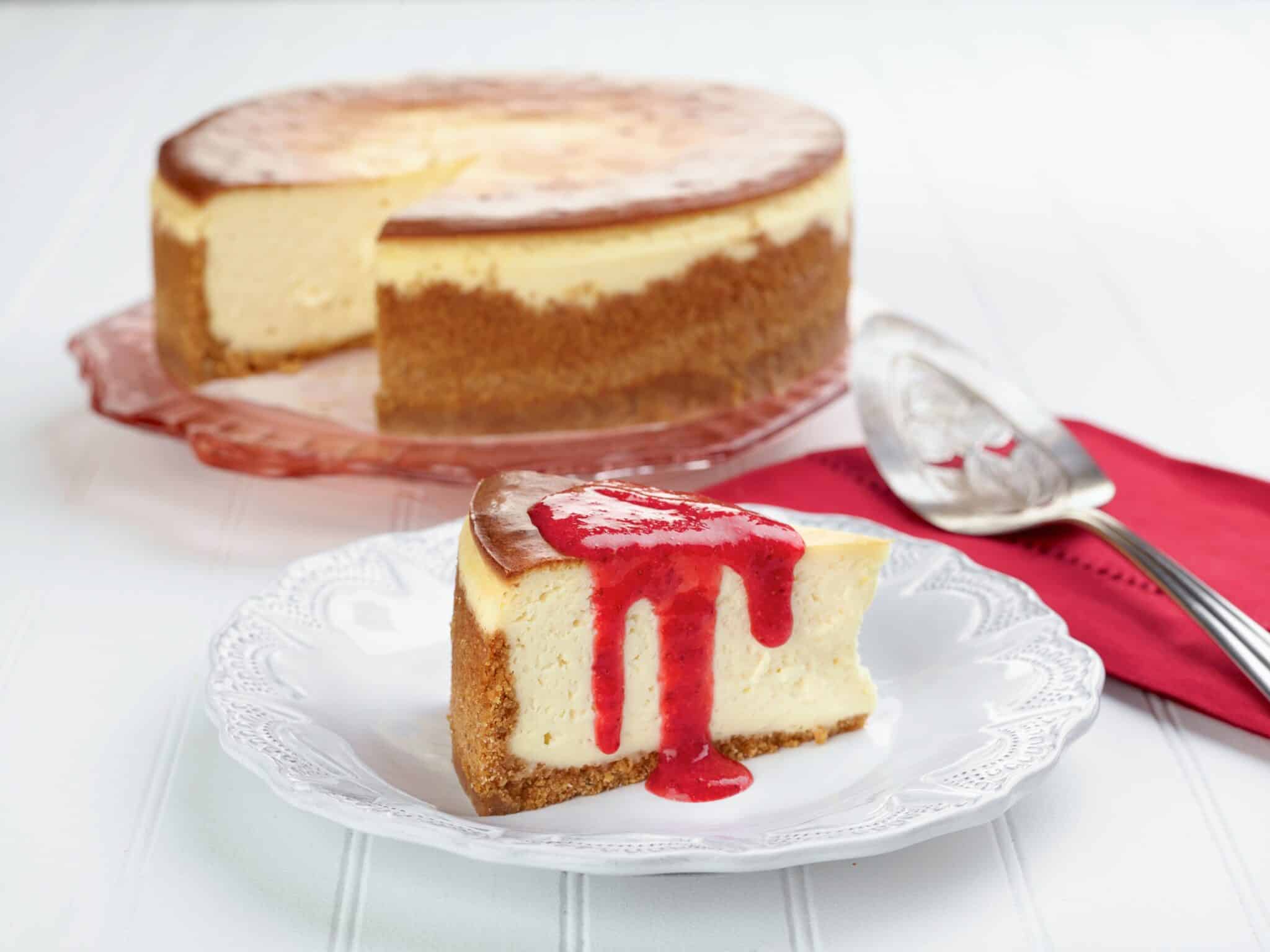 Cheesecake with strawberries 1