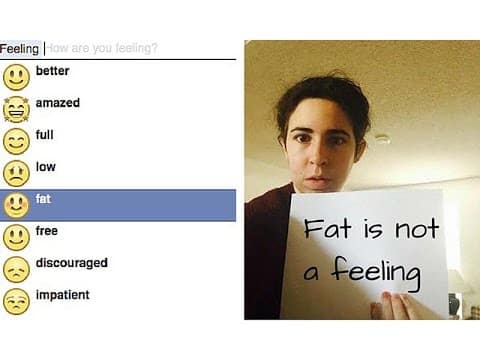 Facebook's 'Feeling Fat' Emoticon Criticized 1