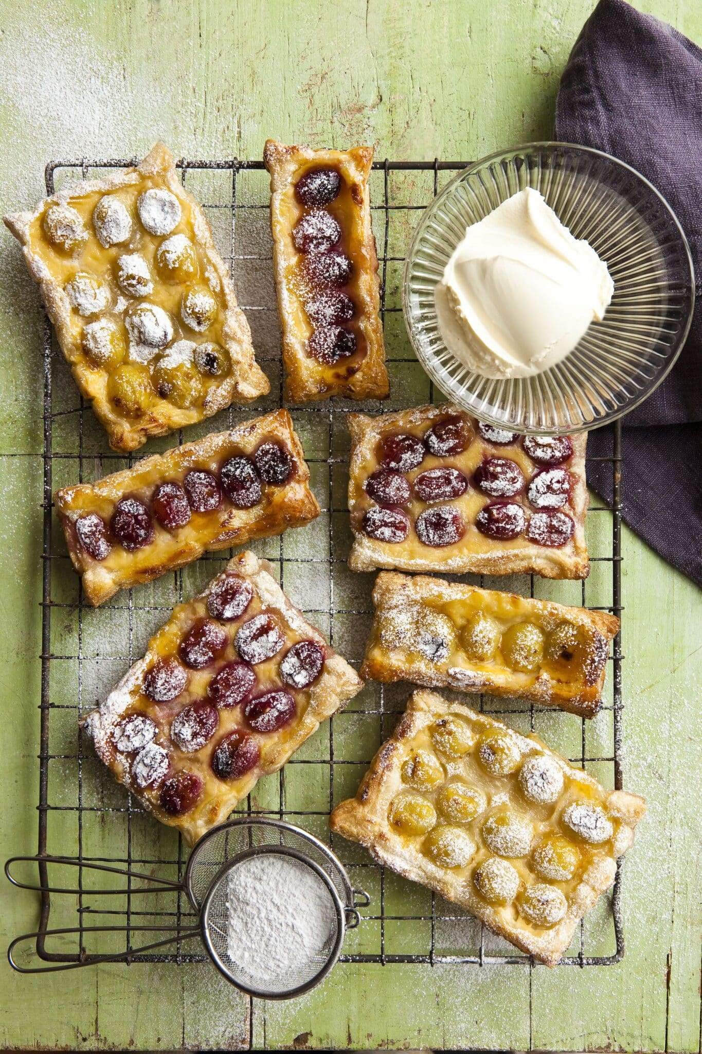 Grape and Custard Tartlets 1