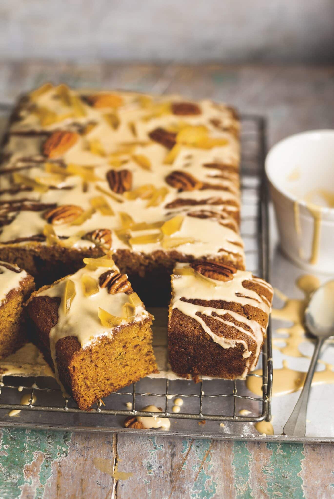 Sweet Potato Traybake with Ginger Icing 1