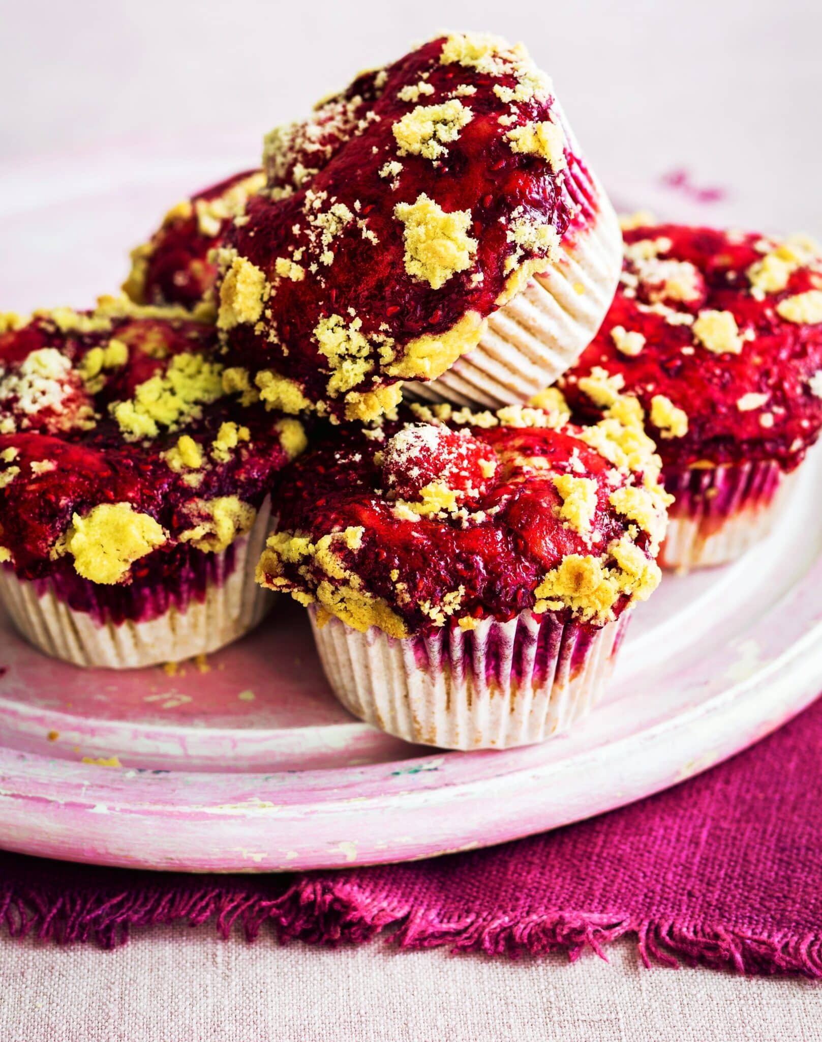 RECEPT: Raspberry Crumble Muffins 1