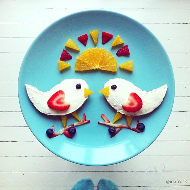 Artist Creates Famous Images on Morning Breakfast 2