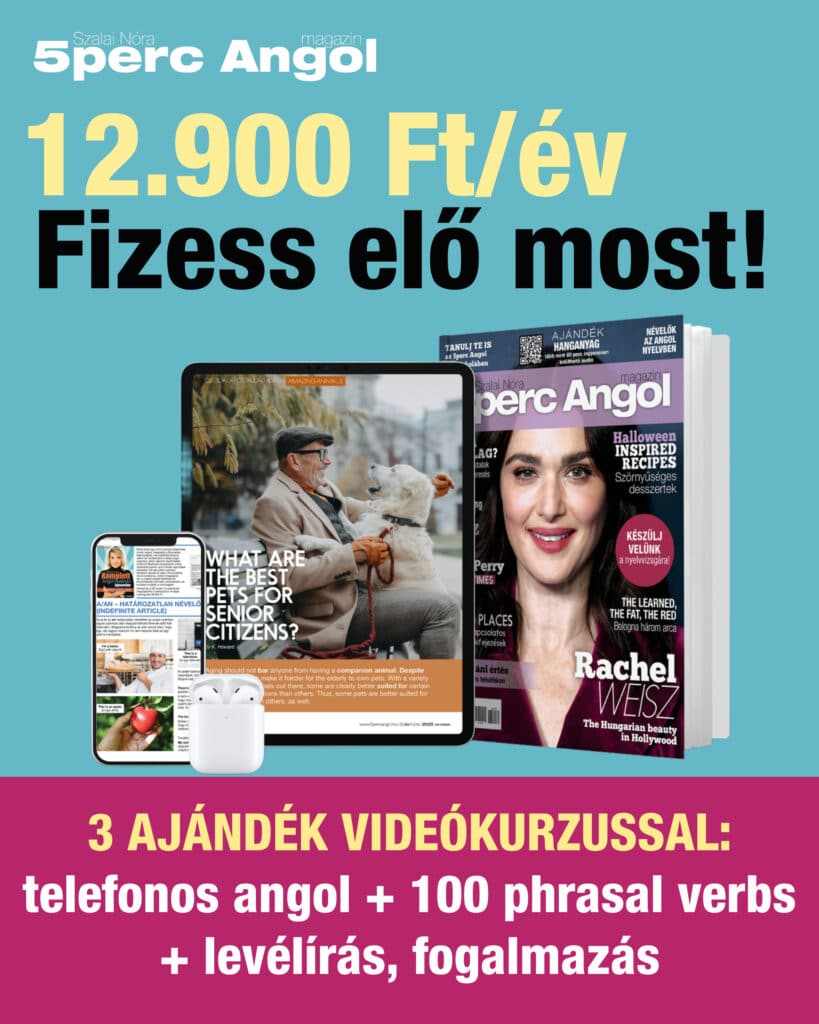 Tudományos érdekességek angolul 6 előfizetés
